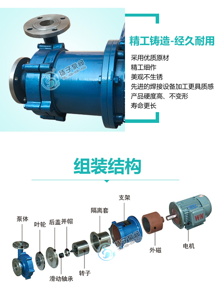 CQ不锈钢磁力泵说明